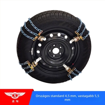 Ötvözet anti-slip láncok autókhoz (sedan, SUV), 4.5/5.5 mm vastagság, 5–8 kg súly, testreszabható feldolgozás