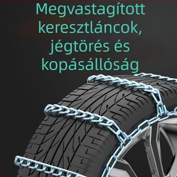 Standard acél csúszásgátló láncok autókhoz, kompatibilis Chery Tiggo 3xe7, Tiggo 8, Arrizo 5, GX5 Plus és Jetour X70/X90