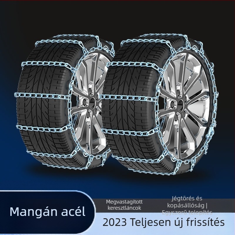 Standard acél csúszásgátló láncok autókhoz, kompatibilis Chery Tiggo 3xe7, Tiggo 8, Arrizo 5, GX5 Plus és Jetour X70/X90