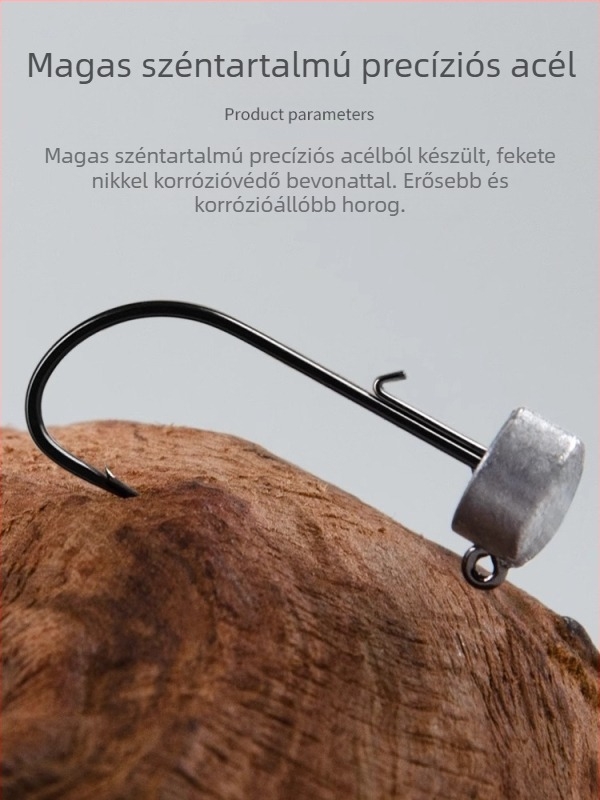 BKK Ned Hook 9076-NP Lead Head Hook (barb vagy barb nélkül) horgászat műcsali és bassz horgászatára