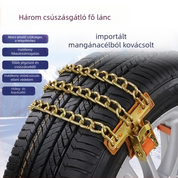 Eluton univerzális gumiabroncs-lánc autókhoz, SUV-khoz és pickupokhoz - Modell 003