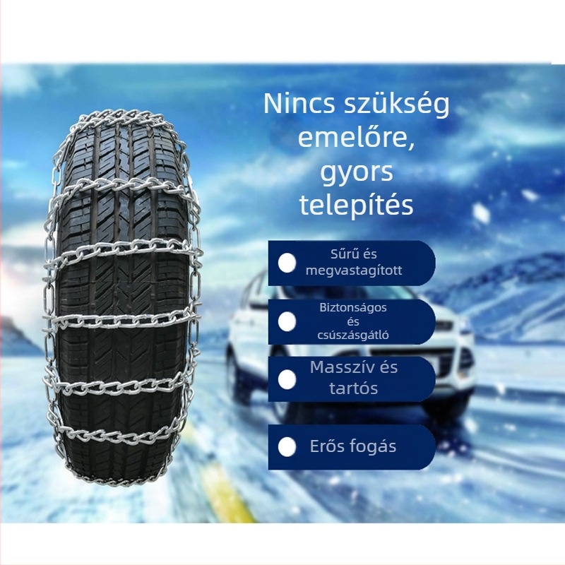 Hóláncok a Wuling Hongguang Glory V-hez, könnyű furgijához és teherautóhoz, vészhelyzeti tapadásnövelő