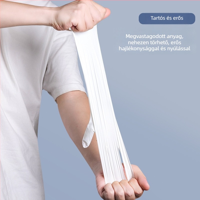 Egyszer használatos, steril orvosi sebészeti kesztyűk latex anyagból, egyedi csomagolásban