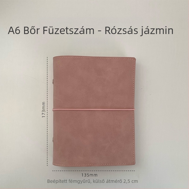 Kivehető lapokkal ellátott notesz, üres belső oldalakkal, papíralapú oldalak, hordozható