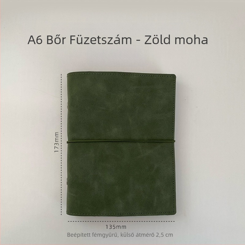 Kivehető lapokkal ellátott notesz, üres belső oldalakkal, papíralapú oldalak, hordozható