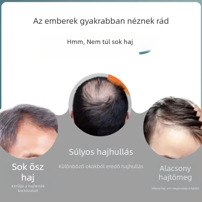 Férfi teljes fejperuka, valódi emberi haj, mechanizmusos készítés, Xuchang eredet