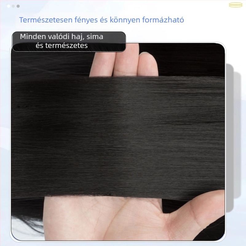 Férfi teljes fejperuka, valódi emberi haj, mechanizmusos készítés, Xuchang eredet