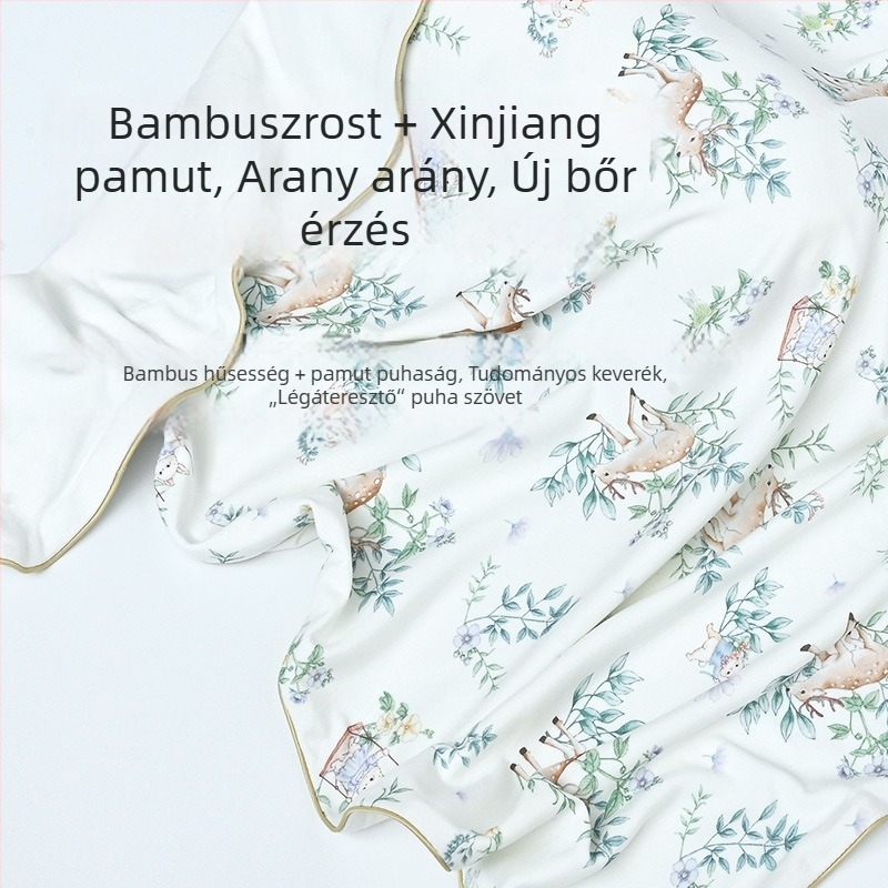 Újszülött babafogó takaró - bambusz-pamut, 300–500 g, négy évszakos, Wheat Weave A063001/A063004