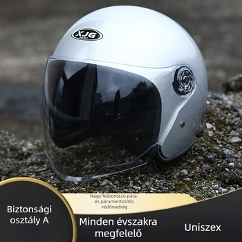 ABS anyagú sisak elektromos járművekhez, uniszex, őszi–téli meleg és fagytűrő, 3/4-es stílus, minden évszakra