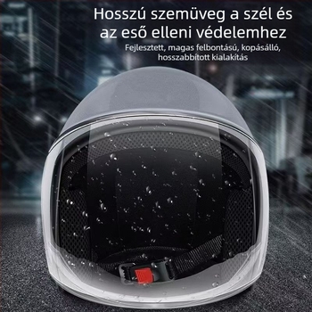 ABS anyagú sisak elektromos járművekhez, uniszex, őszi–téli meleg és fagytűrő, 3/4-es stílus, minden évszakra