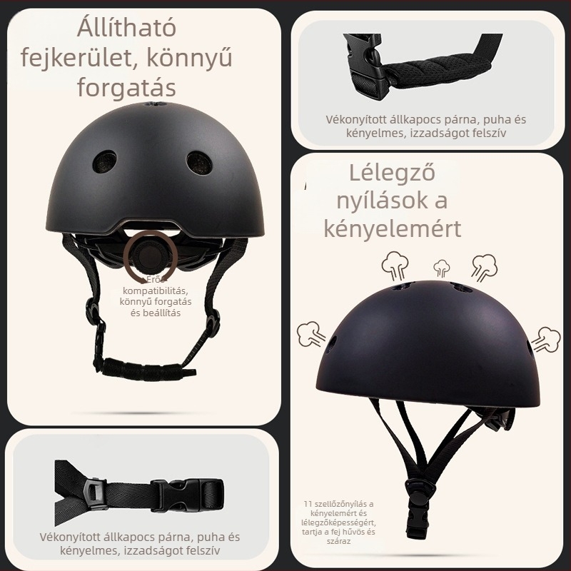 Kerékpáros fél sisak – uniszex, minden évszakban, PC és EPS anyagok