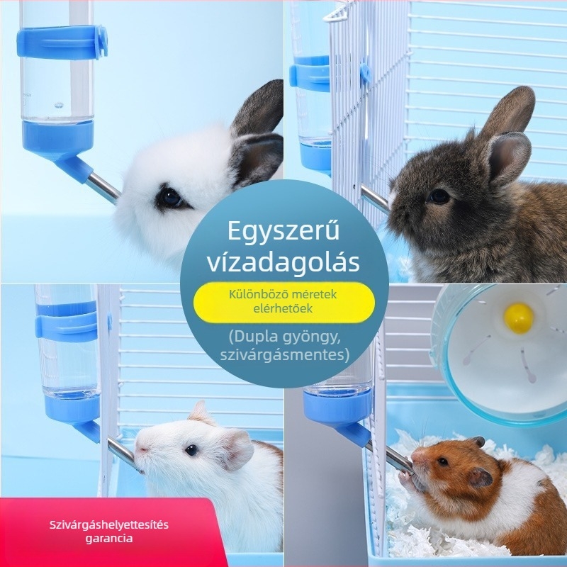 Automatikus itatószer kisállatoknak — rozsdamentes acél/plasztik, Weibi márka, licencelt magáncímke