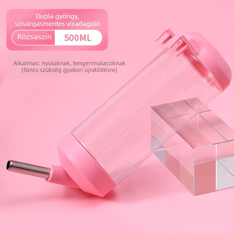 Automatikus itatószer kisállatoknak — rozsdamentes acél/plasztik, Weibi márka, licencelt magáncímke