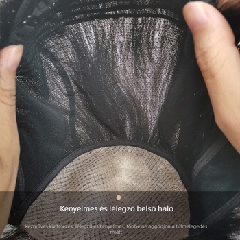 Férfi paróka, valódi emberi haj, teljesen kézzel szőtt, festhető, Henan eredetű