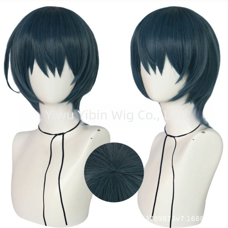 Byleth cosplay paróka, rövid haj, magas hőmérsékletű rost, eredeti animációs stílus