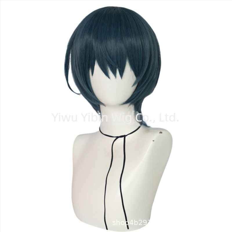 Byleth cosplay paróka, rövid haj, magas hőmérsékletű rost, eredeti animációs stílus