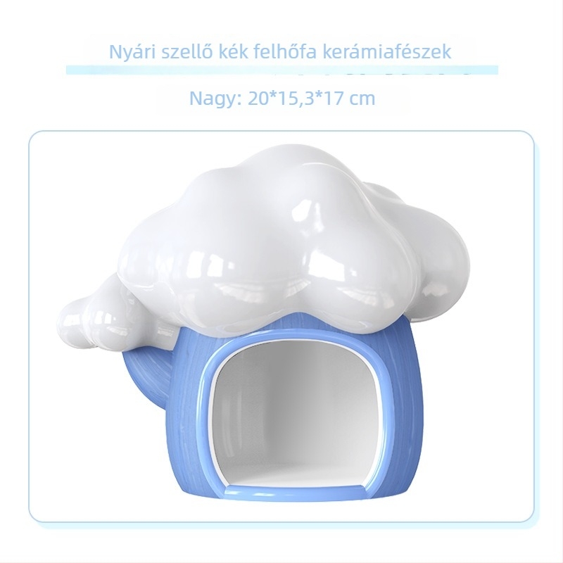 Kerámia hörcsögfészek, márka Jonsanty/Chong Shangtian; eredet Zhangzhou, Fujian; anyag kerámia; kategória: háziállat eledel