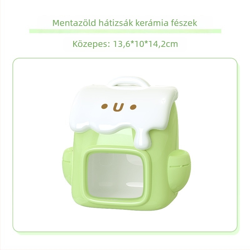 Kerámia hörcsögfészek, márka Jonsanty/Chong Shangtian; eredet Zhangzhou, Fujian; anyag kerámia; kategória: háziállat eledel