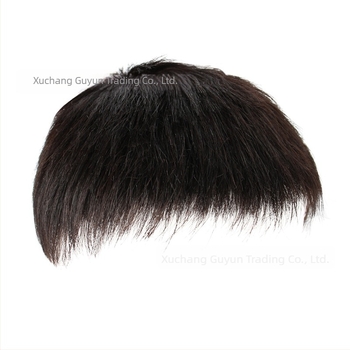 Férfi ragasztós hajrész a fejtetőre, valódi emberi hajból, zökkenőmentes, természetes megjelenés