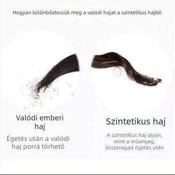 Guo Degang stílusú férfi paróka, fejbőr dizájnnal, rövid haj, kézzel szőtt, valódi hajból, nem festhető és nem dauerolható