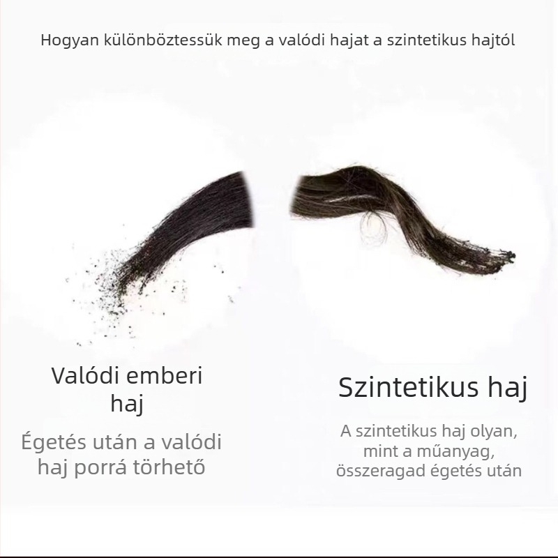 Guo Degang stílusú férfi paróka, fejbőr dizájnnal, rövid haj, kézzel szőtt, valódi hajból, nem festhető és nem dauerolható