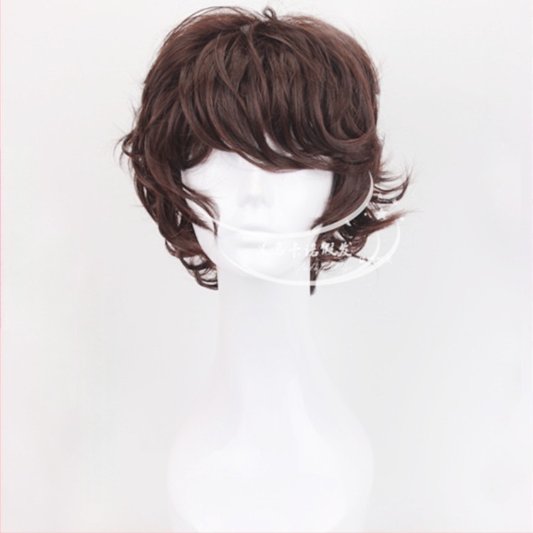 Anime paróka cosplayhoz, göndör haj, hőálló rostok, modell 6058A, férfiaknak