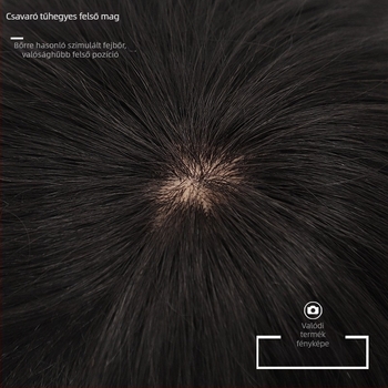 Férfi paróka – rövid haj, természetes emberi haj, mechanikus kivitelezés, festhető és permanensre tehető