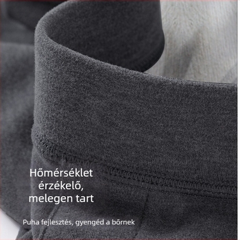 Uniszex gyapjú-selyem meleg termo nadrág, vastag anyag 251-300 g/m², selyem tartalom 80-90%, anti-pilling