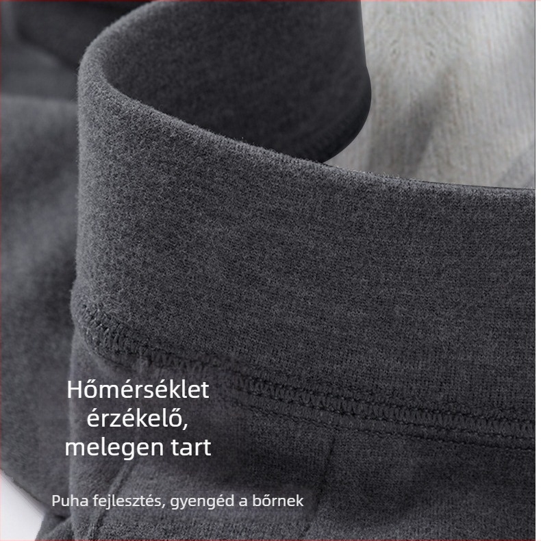 Uniszex gyapjú-selyem meleg termo nadrág, vastag anyag 251-300 g/m², selyem tartalom 80-90%, anti-pilling