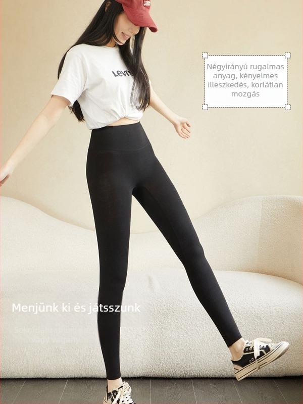 Női pamut Barbie leggings, magas derék, elasztikus, karcsú szabás, varrásmentes, plusz méret