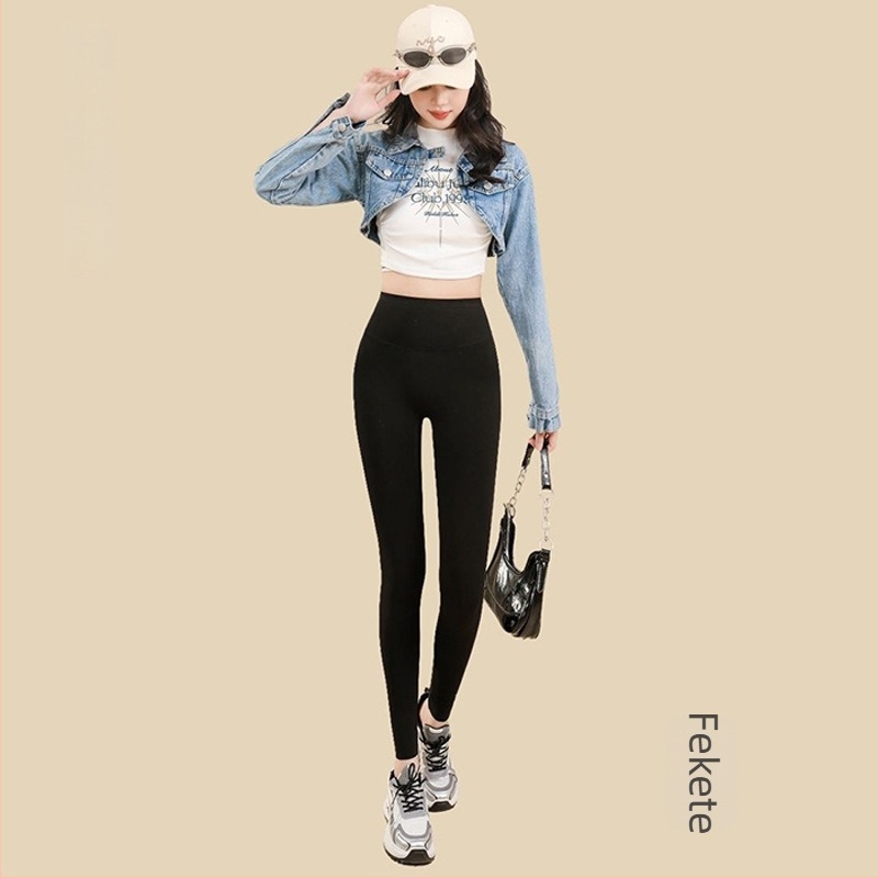 Női pamut Barbie leggings, magas derék, elasztikus, karcsú szabás, varrásmentes, plusz méret