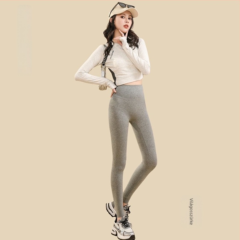 Női pamut Barbie leggings, magas derék, elasztikus, karcsú szabás, varrásmentes, plusz méret