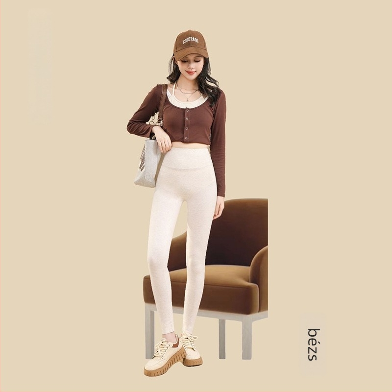 Női pamut Barbie leggings, magas derék, elasztikus, karcsú szabás, varrásmentes, plusz méret