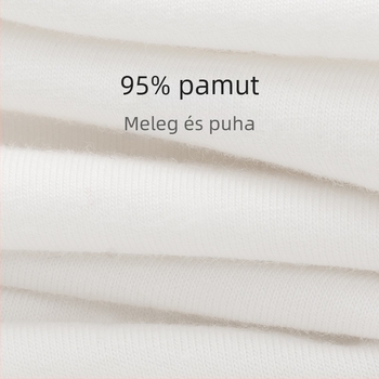 Női varrás nélküli termikus nadrág, bokáig érő, magas derék, 100% pamut