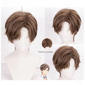 Cosplay paróka, anime stílus, rövid haj, magas hőálló rostok, festhető