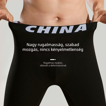 Férfi termálnadrágok, karcsúsított fazon, meleg fleece-béléssel, vékony téli hosszúnadrág, plusz méret