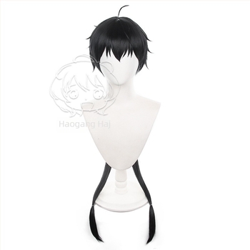 Haogang Cosplay paróka: hosszú lófarok, hőálló rost, festhető, anime stílus