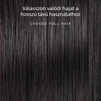 Férfi paróka valódi emberi hajból, rövid hajhossz, festhető, modell: Men's replacement block-Morgan hot.