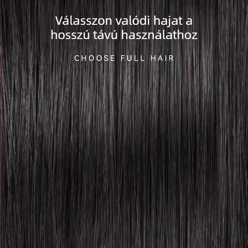 Férfi paróka valódi emberi hajból, rövid hajhossz, festhető, modell: Men's replacement block-Morgan hot.