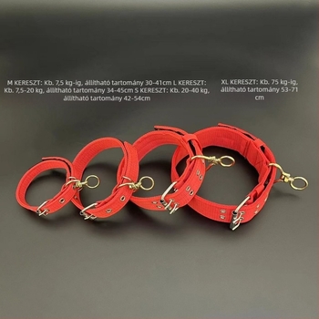 Kutyapóráz acéllánccal, anti harapás, nem visszahúzható, kiegészítő