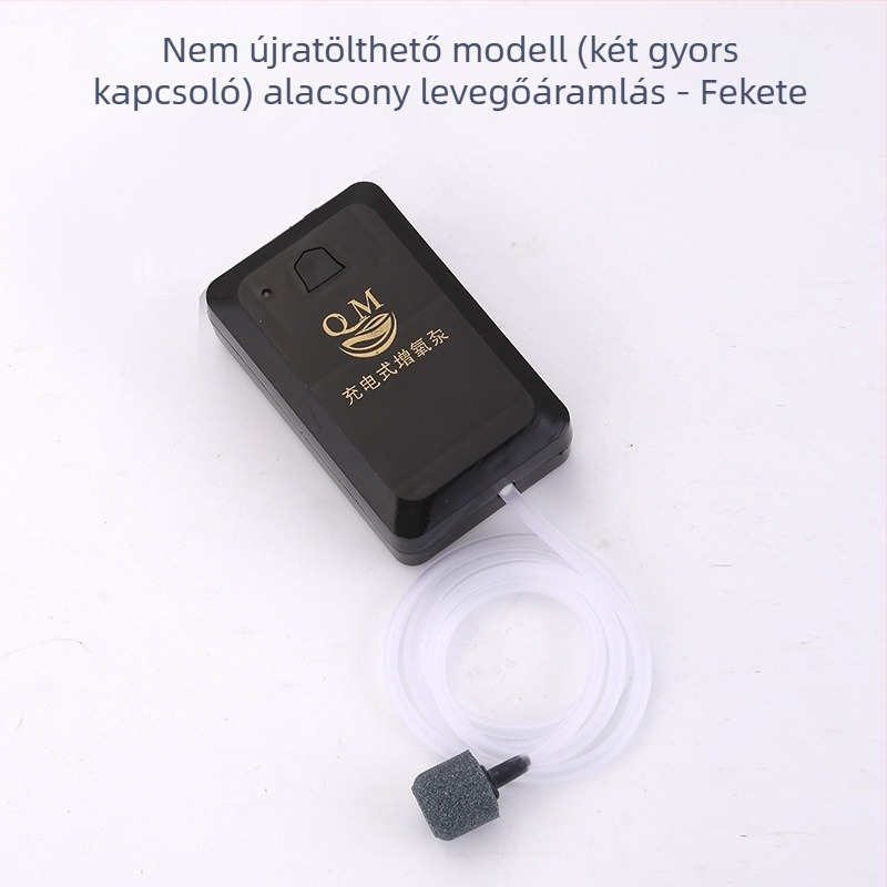 Hordozható akváriumi oxigénszivattyú – DC tápegység, 118 g, Chuangqimei márka