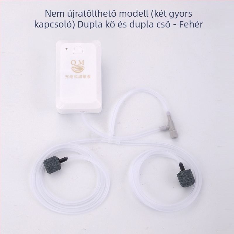 Hordozható akváriumi oxigénszivattyú – DC tápegység, 118 g, Chuangqimei márka