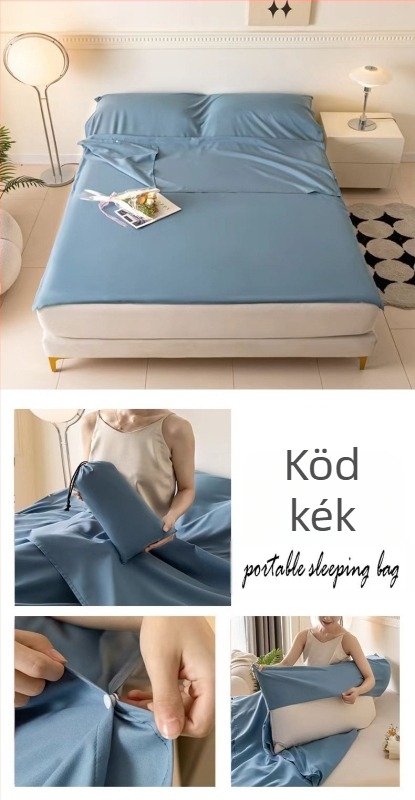 Utazó ágynemű mosott pamutból — boríték stílus (Töltő: újra tölthető quiltmag; Belső: mosott pamut; Szövet: mosott pamut; Súly: 500 g)