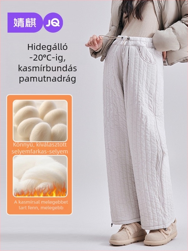 Várandós nőknek terhes nadrág, vastag és meleg, magas derék, hosszú fazon