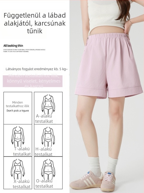 Terhes nők rövidnadrág - vékony, légáteresztő, félhosszú, laza szabású, anyag Nylon-Spandex (90-95% Nylon, legfeljebb 30% Spandex), mikro-elasztikus