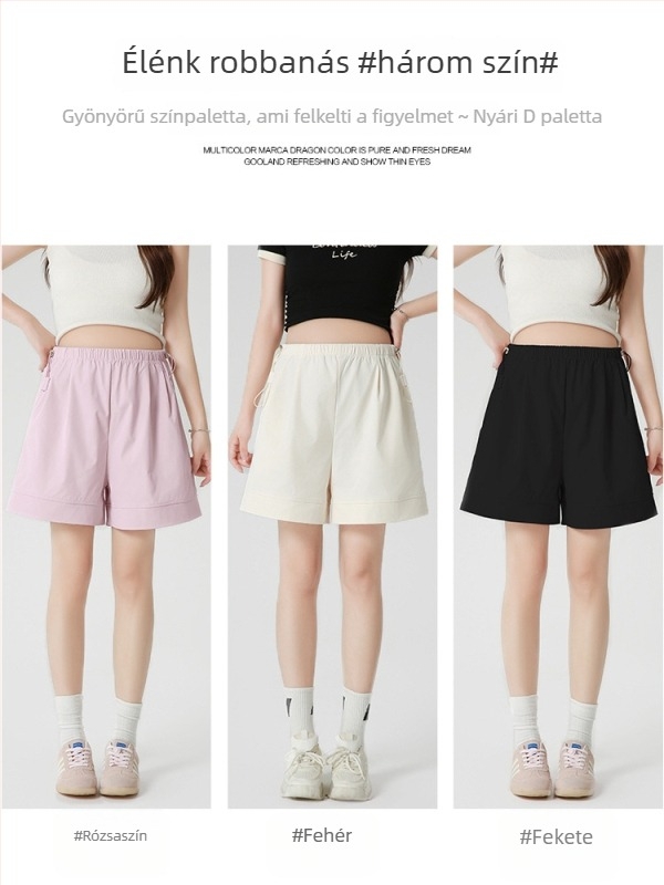 Terhes nők rövidnadrág - vékony, légáteresztő, félhosszú, laza szabású, anyag Nylon-Spandex (90-95% Nylon, legfeljebb 30% Spandex), mikro-elasztikus