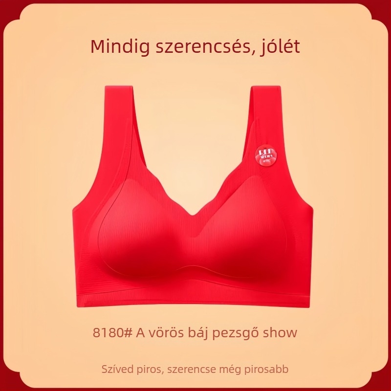 Nylon anyagú, vezeték nélküli, 3/4 kosár, vékony formázott kosár, tank-top stílusú fehérnemű szett