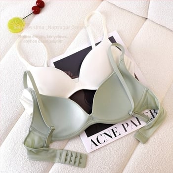 Editha seamless női melltartó, lélegző nejlon anyag, 3/4 kosár habosított formázott kosár, rögzített dupla pántok, hátul dupla sor csat