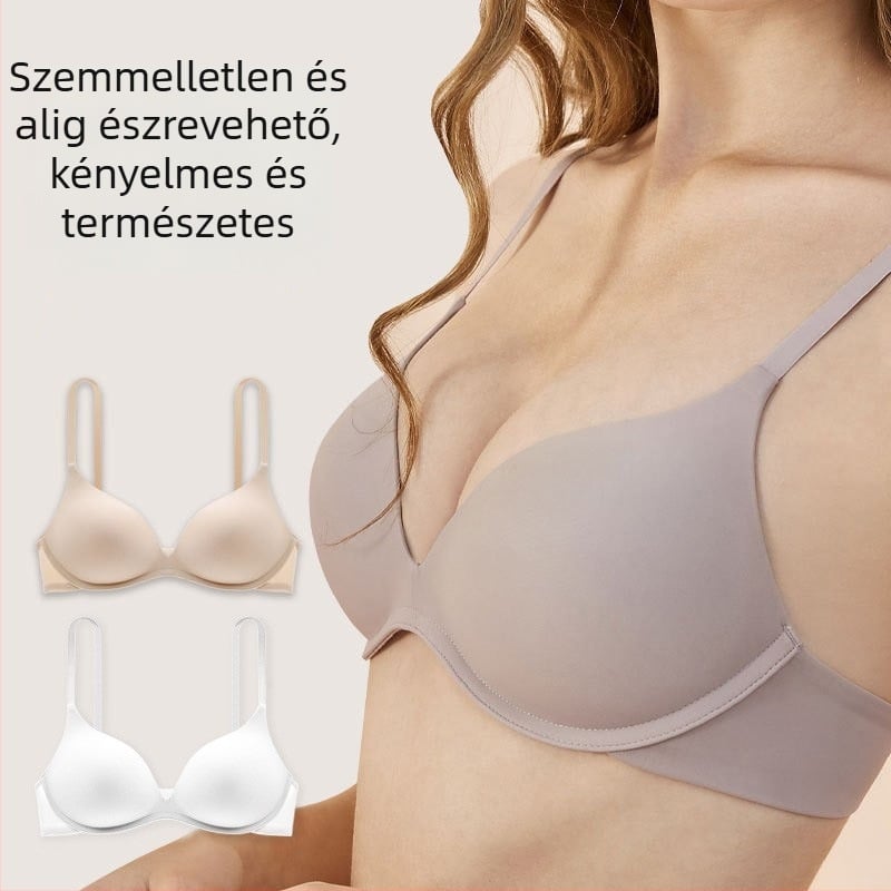 Editha seamless női melltartó, lélegző nejlon anyag, 3/4 kosár habosított formázott kosár, rögzített dupla pántok, hátul dupla sor csat