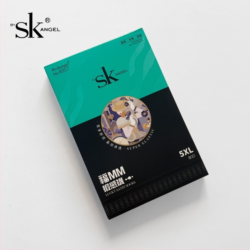 SK8357 Nagy méretű női harisnya, nylon 80D, csípőemelés, tavasz–ősz, átlátszó